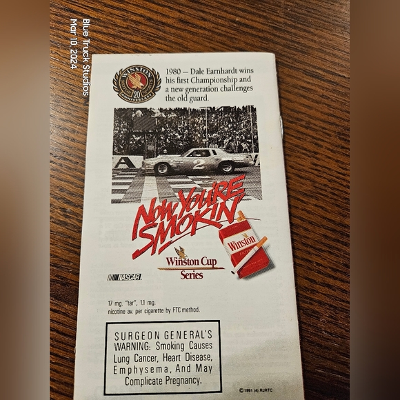 NASCAR Winston Cup Racing Fact Book 1991 Vintage Official Fact Book - Picture 2 of 6